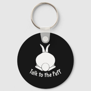 Chaveiro Fale Com O Coelho Fofinho De Puff Bunny Feliz Pásc