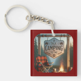 Chaveiro Fale de Acampamento comigo -- Pingente de Corrente