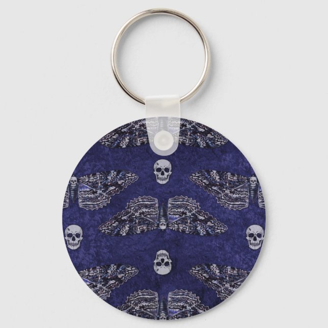 Chaveiro Falln Deathshead Moth and Skulls (Frente)