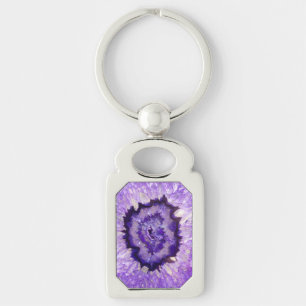 Chaveiro Falln Purple Agate Geode