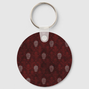 Chaveiro Falln Victorian Skulls Red