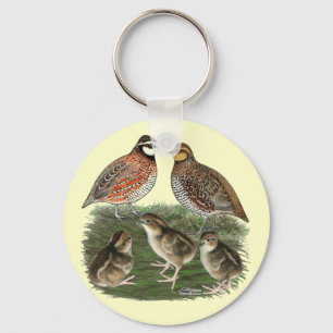 Chaveiro Família Bobwhite Quail