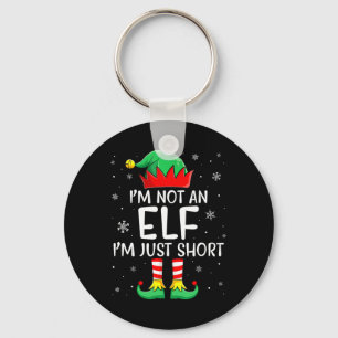 Chaveiro Família de Natal Correspondente Eu não sou Elf Eu