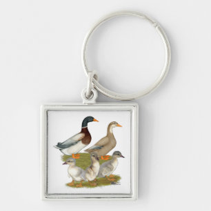 Chaveiro Família de Patos da Saxónia
