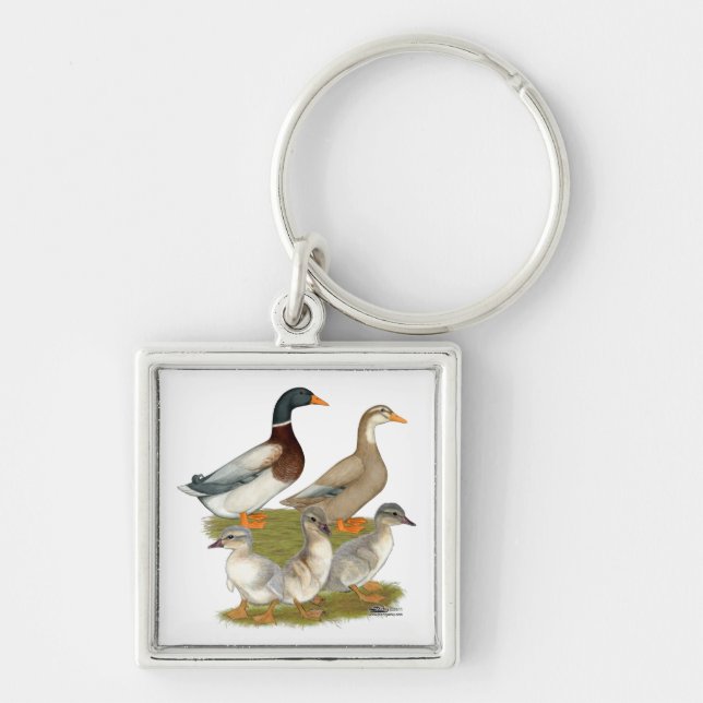 Chaveiro Família de Patos da Saxónia (Frente)