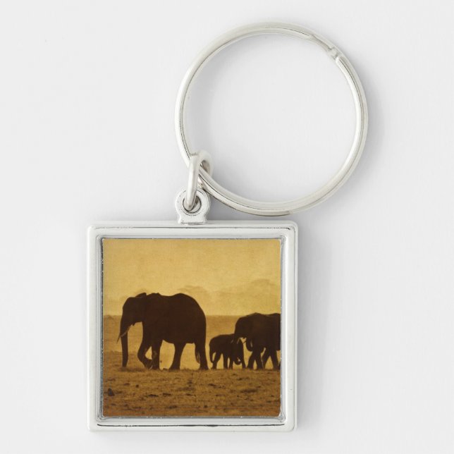 Chaveiro Família do elefante (Frente)