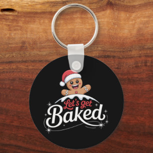 Chaveiro Família do Homem de Biscoito de Natal Vamos Ficar
