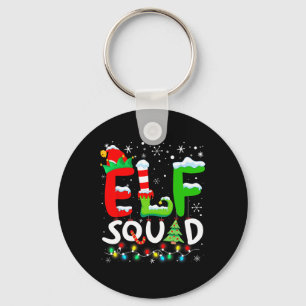 Chaveiro Família Elf Natal Correspondente Pijama Engraçado