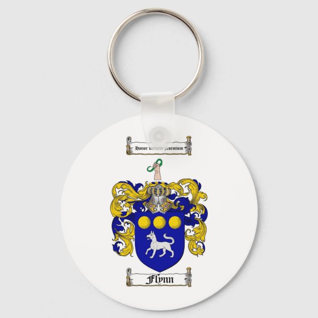 CHAVEIRO FAMÍLIA FLYNN CREST - CASACO FLYNN DE ARMAS (Frente)