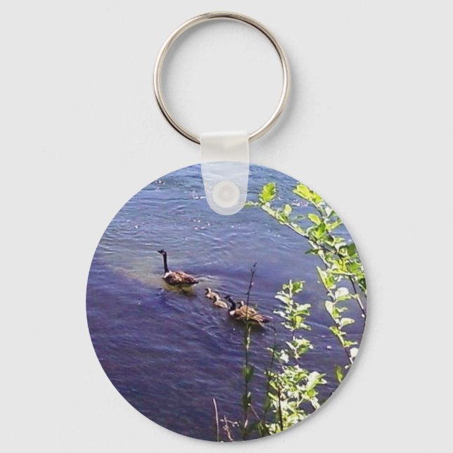 Chaveiro Família Geese Canadense (Frente)