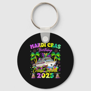 Chaveiro Família Mardi Gras Birthday Cruise Squad Matching