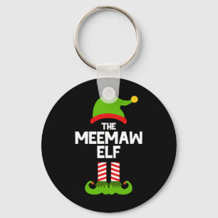 Chaveiro Família Meemaw Elfo Natal Combinando Pijama Engraç