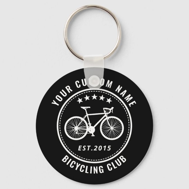Chaveiro Família ou Localização Personalizada do Bike Club  (Frente)