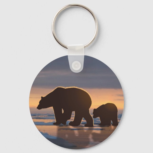 Chaveiro Família Polar Bear (Frente)