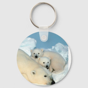 Chaveiro Família Polar Bear