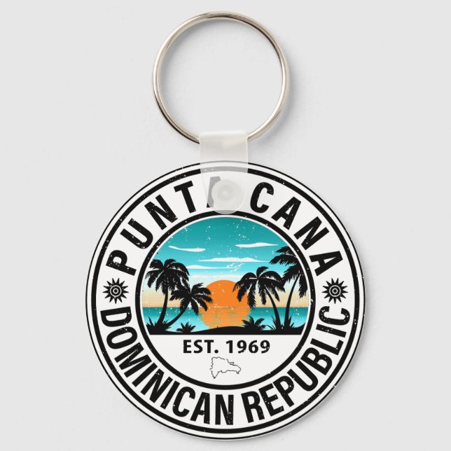 Chaveiro Família Punta Cana República Dominicana Souvenir 8 (Frente)
