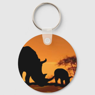 Chaveiro família rhino