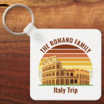 Chaveiro Família Roma Itália Trip Colosseum Sunset Personal<br><div class="desc">Personalize a sua família Roma Italy trip chaveiro com o seu nome ou outro grupo personalizado para as suas férias no Coliseu e outros marcos icônicos na Europa. Um legal protetor solar personalizável mantém lembrança para uma viagem internacional.</div>