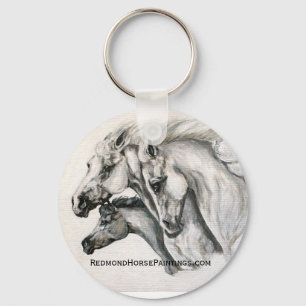 Chaveiro Família Running dos cavalos brancos