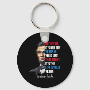 Chaveiro Familiar Abraham Lincoln - Citação Inspiracional W