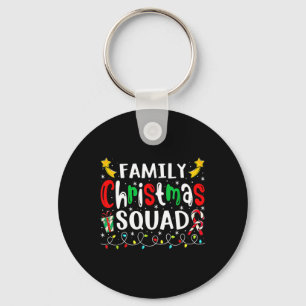 Chaveiro Familiar Natal Santa Hat Tripulação Brincadeira Ho