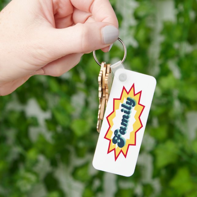 Chaveiro Family, comic book pop design (Mão)