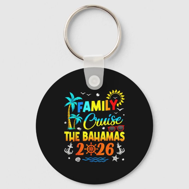Chaveiro Family Cruise The Bahamas 2026 Summer Matching Vac (Frente)