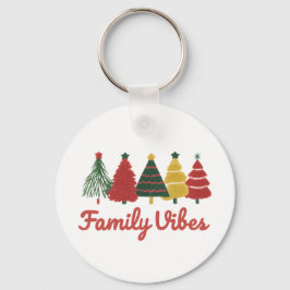 Chaveiro Family Vibes – Cozy Christmas Tree Design