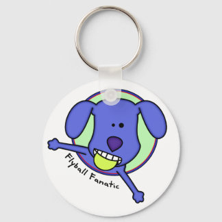Chaveiro Fanático de Flyball Azul