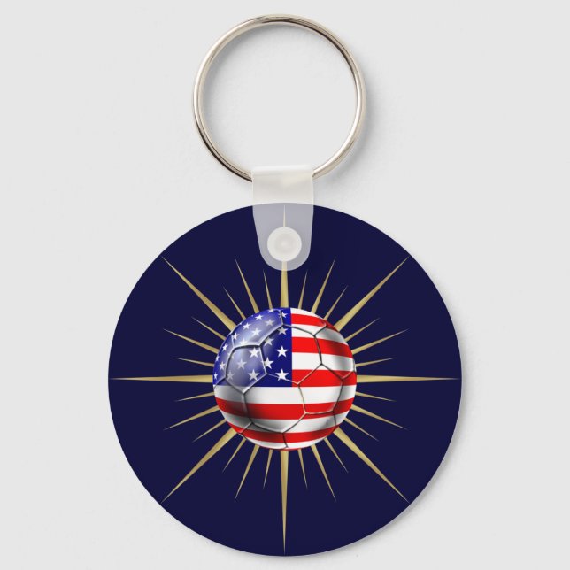Chaveiro Fanáticos do futebol americano futebol bola de ban (Frente)