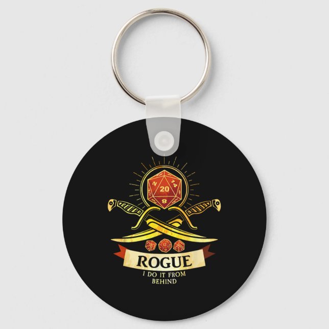 Chaveiro Fantasia de Gamer Rogue Rpg Cl  (Frente)