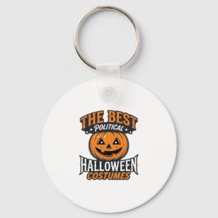 Chaveiro Fantasia de Halloween Política Abóbora Camisa Vint