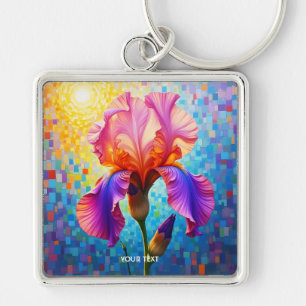 Chaveiro Fantasia Lindo Flor Laranja Rosa