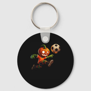 Chaveiro Fantasias de Halloween de Futebol de Abóbora para