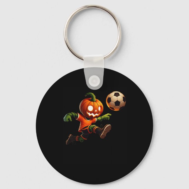 Chaveiro Fantasias de Halloween de Futebol de Abóbora para  (Frente)