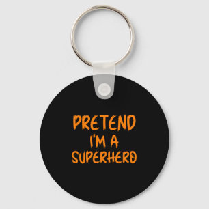 Chaveiro Fantasias de Halloween Eu Sou Super-Herói Traje Pr