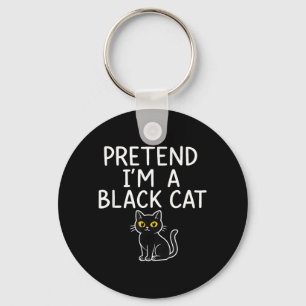 Chaveiro Fantasie Um Traje De Gato Preto Simples Halloween 