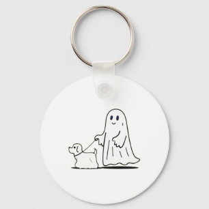 Chaveiro Fantasma Andando Cachorro Ghostie Dia de as Bruxas