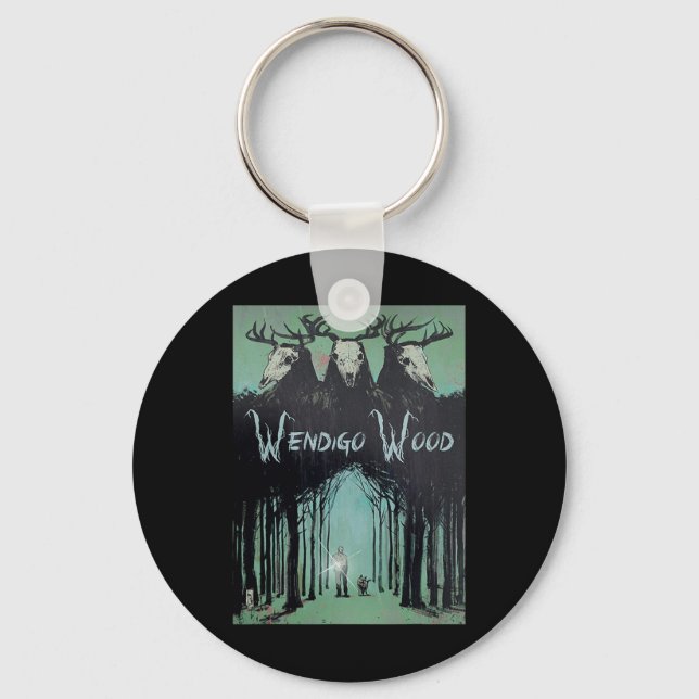 Chaveiro Fantasma Da Madeira Criptid Wendigo (Frente)