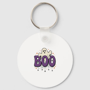 Chaveiro Fantasma de Halloween Boo Aranha Engraçada Vintage