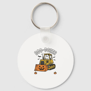 Chaveiro Fantasma de Halloween Boo Dozer Bulldozer Engraçad