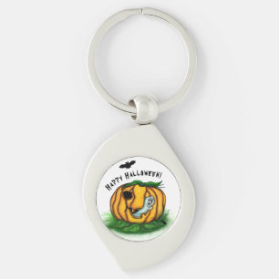 Chaveiro Fantasma do Halloween, Bat, Ghost e Spider