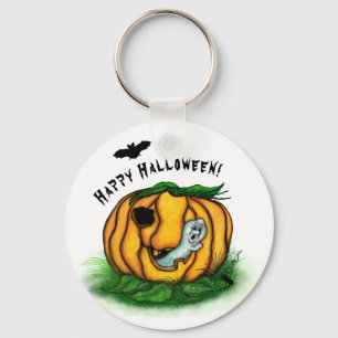 Chaveiro Fantasma do Halloween, Bat, Ghost e Spider