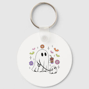 Chaveiro Fantasma Engraçado Andando Cachorro Spooky Ghost C