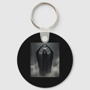 Chaveiro Fantasma engraçado coração mãos rosto assustador h