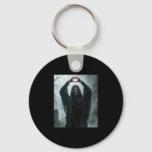 Chaveiro Fantasma engraçado coração mãos rosto assustador h