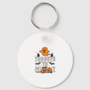 Chaveiro Fantasma Laranja de Halloween Morcego Abóboras Mui