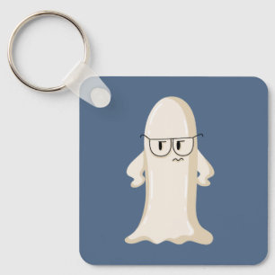 Chaveiro Fantasma Mal-Humorado com Óculos