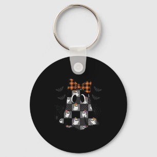 Chaveiro Fantasmas de Patchwork no Halloween, Quilt Vintage