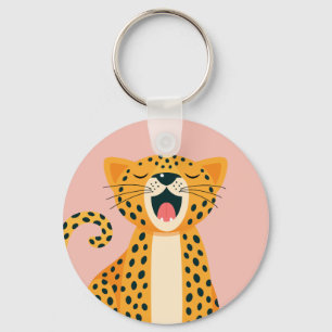 Chaveiro Fantástico Animal de Safari Guepardo de Desenho An